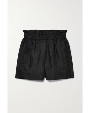 Tibi Gathered Shell Shorts - Black