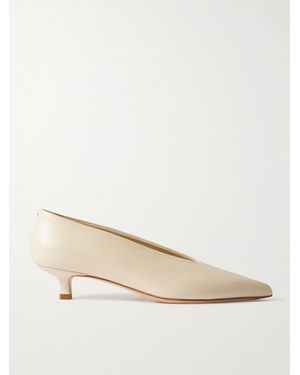 Aeyde Clara Pumps Aus Leder - Natur