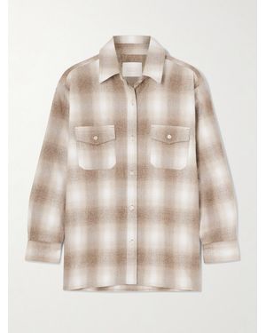 Citizens of Humanity Kota Checked Cotton-Flannel Shirt - Natural