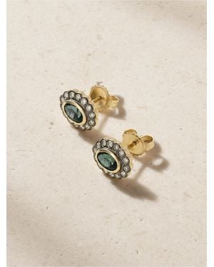Marlo Laz Ali Stud 14-Karat, Tourmaline And Diamond Earrings - Natural