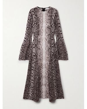 Gabriela Hearst Maxikleid Aus Einer Kaschmir-Seidenmischung - Grau