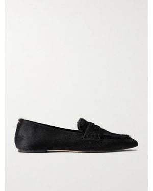 Aeyde Alfie Pony Hair Loafers - Black