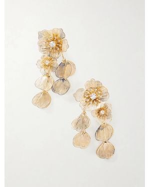 Carolina Herrera Tone Crystal Earrings - Metallic
