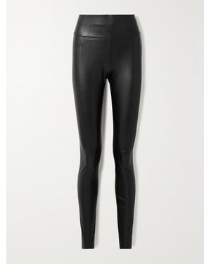 Wolford Edie Vegan Leather Leggings - Black