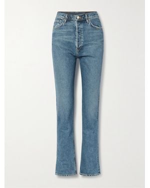 Goldsign Lawler High-Rise Slim-Leg Jeans - Bleu