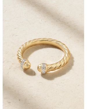 David Yurman Cable Ring Aus 18 Karat Mit Diamanten - Natur