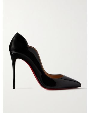 Christian Louboutin Hot Chick 100 Psychic Patent-leather Courts - Black