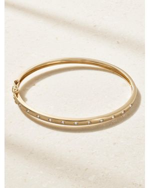 STONE AND STRAND Dainty Together Forever 14-Karat Diamond Bangle - Natural