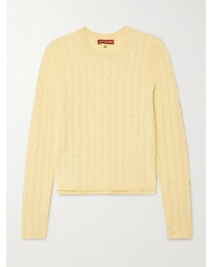 Altuzarra Milla Cable-Knit Cashmere Jumper - Yellow