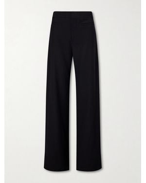 LIBEROWE Alice Wool Wide-Leg Pants - Blue