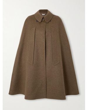 Burberry Cape Aus Einer Mischung Aus Wolle, Kaschmir Und Seide - Braun