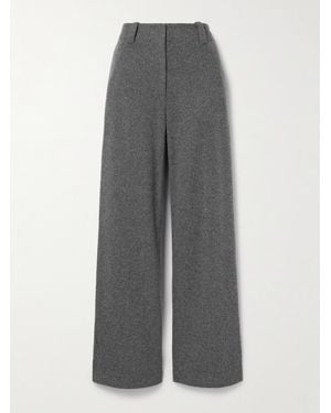 Proenza Schouler Felt Wide-Leg Trousers - Grey