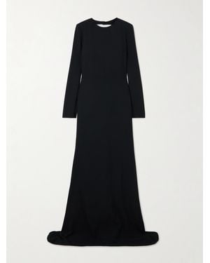 Gucci Robe Du Soir Dos Ouvert En Crêpe À Cristaux - Noir
