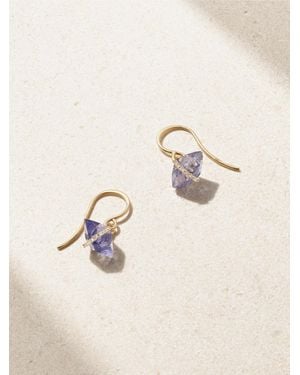 Melissa Joy Manning 14-Karat Recycled, Iolite And Herkimer Diamond Earrings - Natural