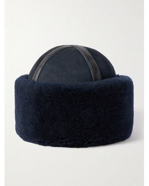 TOTEME Shearling Hat - Blue