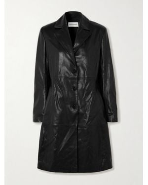 Nour Hammour Eames Panelled Leather Jacket - Black