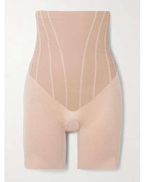 Spanx Supersculpt Totalcontour Hoch Sitzende, Oberschenkellange Shorts - Natur