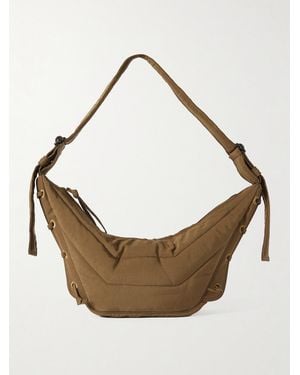 Lemaire Soft Game Small Quilted Canvas Shoulder Bag - Natural