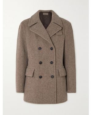 James Purdey & Sons Hyde Double-Breasted Wool-Twill Coat - Brown