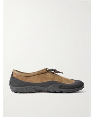 New Balance Tokyo Design Studio Minimus Slip-Ons Aus Shell Und Veloursleder - Braun