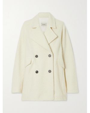 Holzweiler Fozia Oversized Double-Breasted Fleece Coat - Natural