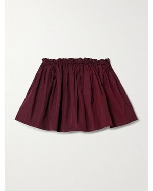 ShuShu/Tong Gathered Taffeta Mini Skirt