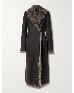 Nour Hammour Joni Reversible Shearling Coat - Black