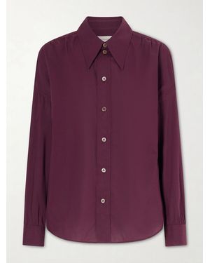 Lemaire Cotton-Muslin Shirt - Purple