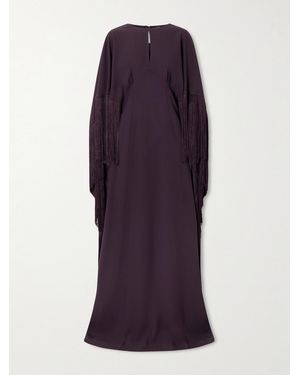 ‎Taller Marmo 1974 Robe Aus Crêpe Mit Fransen Und Cut-Out - Lila