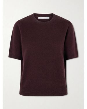 Maria McManus Cashmere And Cotton-Blend Sweater - Purple