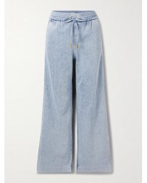 Zimmermann Button-Detailed Mid-Rise Wide-Leg Jeans - Blue