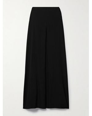 FFORME Lotta Pleated Silk Crepe De Chine Maxi Skirt - Black