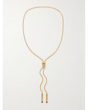 Jacques Marie Mage Erin Wasson-Plated Tigers Eye Necklace - Natural