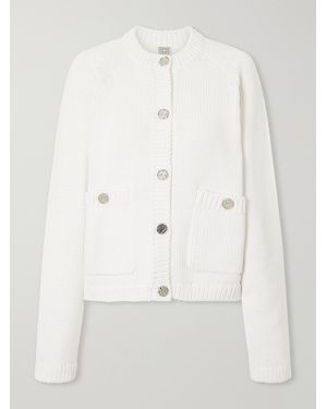 TOTEME Organic Cotton Cardigan - Natural