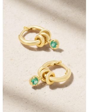 Spinelli Kilcollin Zahra 18-Karat Emerald Hoop Earrings - Natural