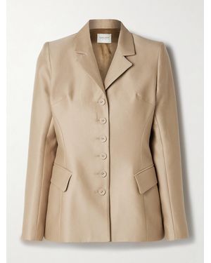 Salon 1884 Blazer En Coton Et Soie Mélangés Moro - Neutre