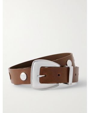 Frankie Shop Perth Ledergürtel Mit Nieten - Braun