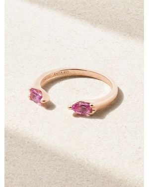 Anita Ko Orbit 18-Karat Rose Sapphire Ring - Natural