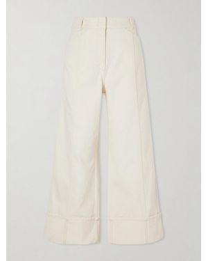 Another Tomorrow Organic Wide-Leg Jeans - Natural