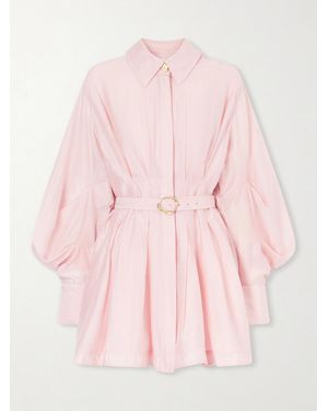 Aje. Murphie Gauze Mini Dress - Pink