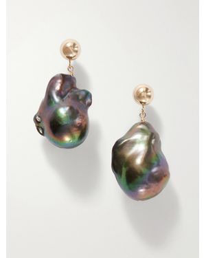 Loren Stewart Nymph 14-Karat And Pearls Earrings - Metallic