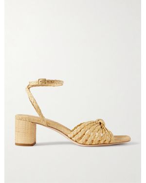Loeffler Randall Riya Sandalen Aus Raffiabast Mit Knoten - Natur