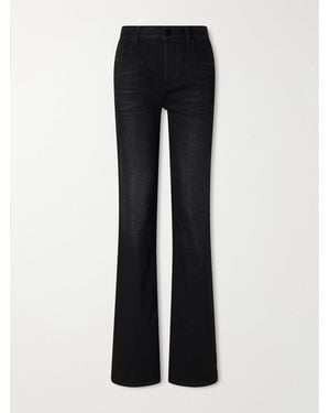 Gucci Mid-Rise Flared Jeans - Black