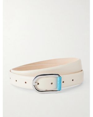 DEHANCHE Mija-Embellished Leather Belt - Natural
