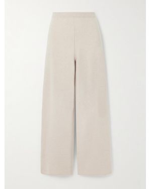 Skin Payton Cashmere Wide-Leg Pants - Natural