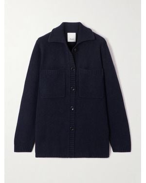 Allude Cardigan Aus Einer Woll-Kaschmirmischung - Blau