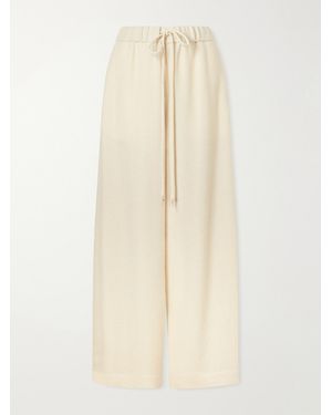 Gabriela Hearst Gelos Textured Alpaca Wide-Leg Trousers - Natural