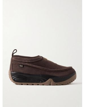 Nike Acg Izy Rubber-Trimmed Suede Sneakers - Brown