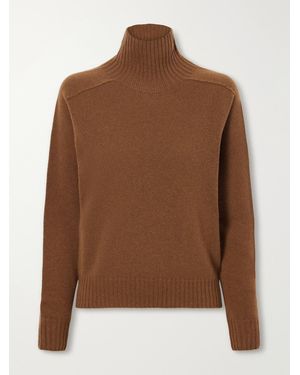 Kallmeyer Domi Merino Wool And Cashmere-Blend Turtleneck Sweater - Brown