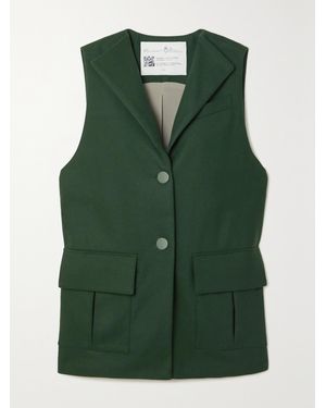 NET-A-PORTER FOR THE KING'S FOUNDATION Net Sustain Wool-Felt Vest - Green